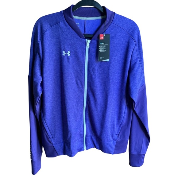 Under Armour Cold Gear Purple Full-Zip Jacket - NWT - Picture 1 of 3